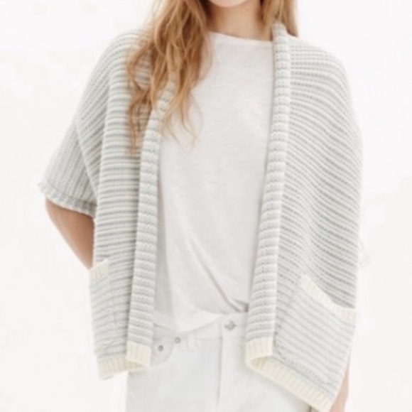 Madewell Oversized Cardigan Sweater,  Beach, Picnic, Campfire, Travel Size XS - Picture 2 of 12